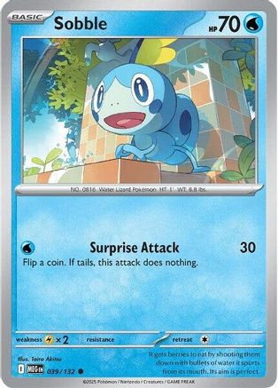Sobble - 039/132 - Common - Reverse Holofoil