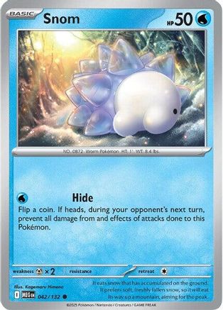 Snom - 042/132 - Common - Reverse Holofoil