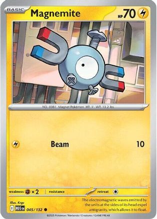 Magnemite - 045/132 - Common - Reverse Holofoil