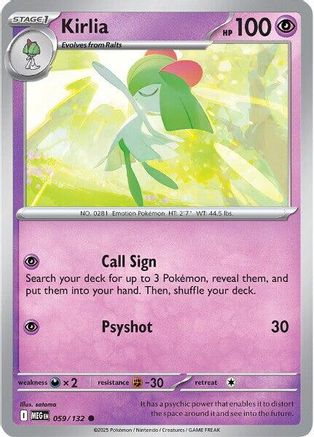 Kirlia - 059/132 - Common - Reverse Holofoil