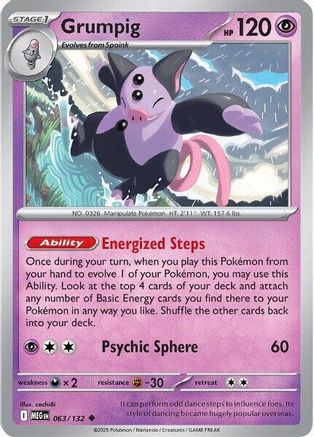Grumpig - 063/132 - Uncommon - Reverse Holofoil