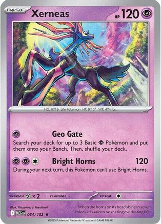 Xerneas - 064/132 - Rare - Holofoil