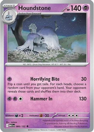Houndstone - 066/132 - Uncommon - Reverse Holofoil