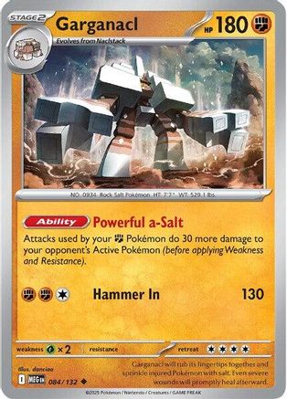 Garganacl - 084/132 - Uncommon - Reverse Holofoil
