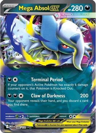 Mega Absol ex - 086/132 - Double Rare - Holofoil