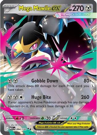 Mega Mawile ex - 094/132 - Double Rare - Holofoil