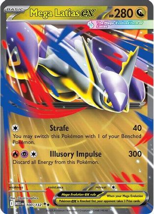 Mega Latias ex - 100/132 - Double Rare - Holofoil