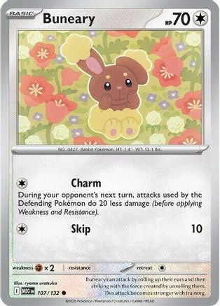 Buneary - 107 - Common - Reverse Holofoil