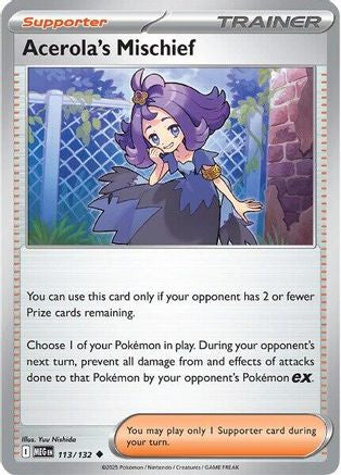 Acerola's Mischief - 113/132 - Uncommon - Reverse Holofoil