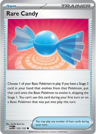 Rare Candy - 125/132 - Common - Reverse Holofoil