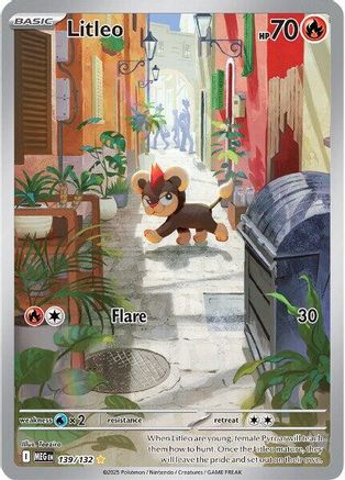 Litleo - 139/132 - Illustration Rare - Holofoil