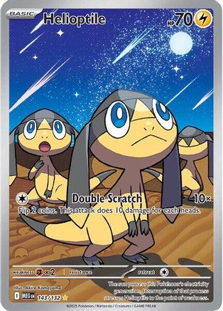 Helioptile - 143/132 - Illustration Rare - Holofoil