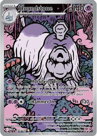 Houndstone - 145/132 - Illustration Rare - Holofoil