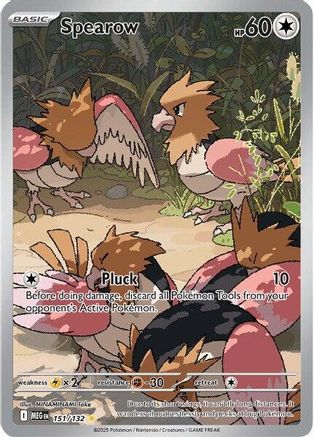 Spearow - 151/132 - Illustration Rare - Holofoil