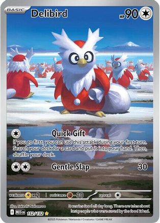 Delibird - 152/132 - Illustration Rare - Holofoil
