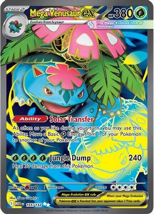 Mega Venusaur ex - 155/132 - Ultra Rare - Holofoil