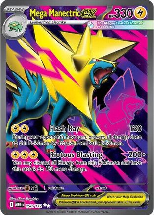 Mega Manectric ex - 158/132 - Ultra Rare - Holofoil