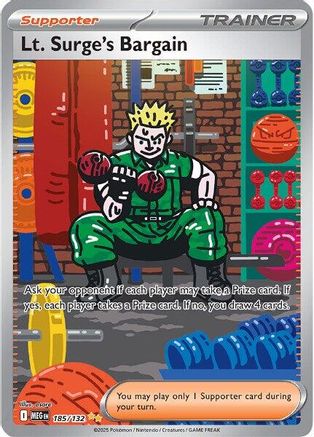 Lt. Surge's Bargain - 185/132 - Special Illustration Rare - Holofoil