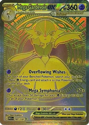 Mega Gardevoir ex - 187/132 - Mega Hyper Rare - Holofoil