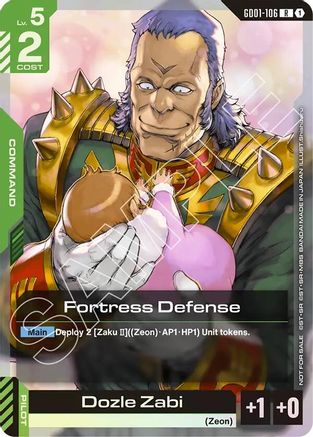Fortress Defense (Championship Participation Pack 01) - GD01-106 - Gundam Promotional Cards