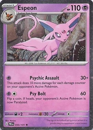Espeon - 033/131 - Rare - Cosmos Holo