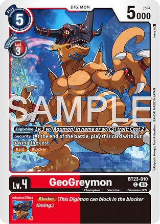 GeoGreymon - BT23-010