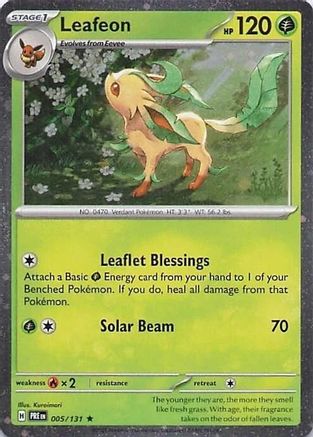Leafeon - 005/131 - Rare - Cosmos Holo