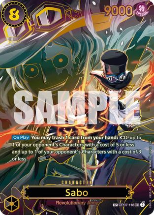 Sabo - OP07-118 (SP) - OP07-118 - Secret Rare
