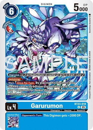 Garurumon - BT23-018