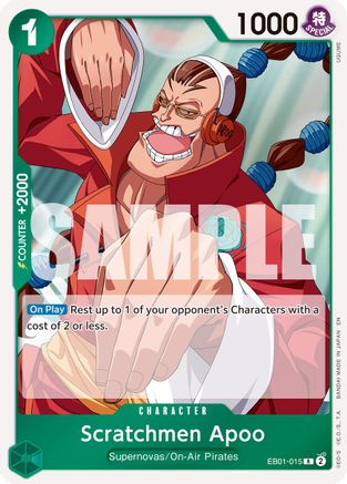 Scratchmen Apoo - EB01-015 (Reprint) - EB01-015 - Rare