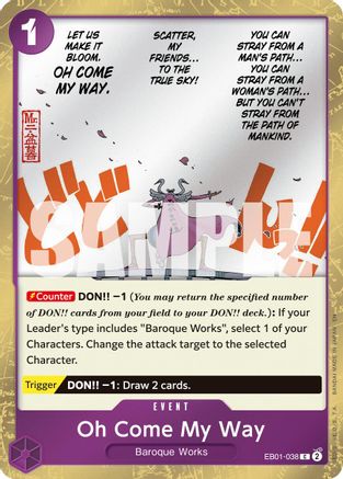 Oh Come My Way (Pirate Foil) - EB01-038 - Common