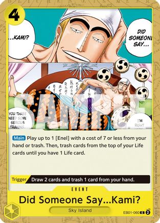 Did Someone Say...Kami? (Reprint) - EB01-060 - Common