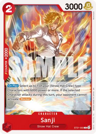 Sanji - ST21-003 (Reprint) - ST21-003 - Common