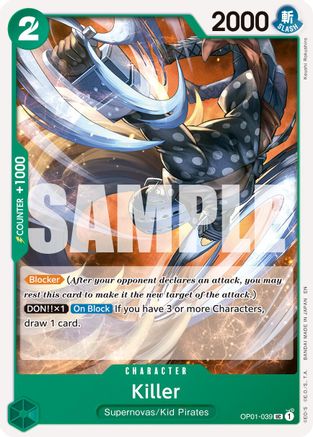 Killer (Reprint) - OP01-039 - Uncommon
