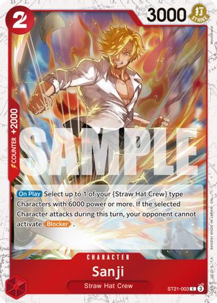 Sanji - ST21-003 (Pirate Foil) - ST21-003 - Common