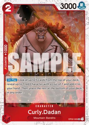 Curly.Dadan (Pirate Foil) - OP02-005 - Uncommon