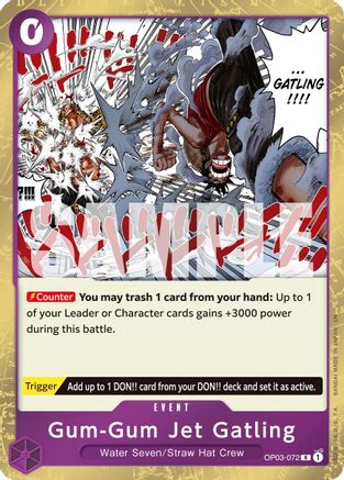 Gum-Gum Jet Gatling (Reprint) - OP03-072 - Rare