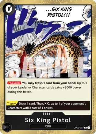 Six King Pistol (Reprint) - OP03-097 - Rare