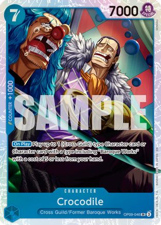 Crocodile - OP09-046 (Reprint) - OP09-046 - Super Rare