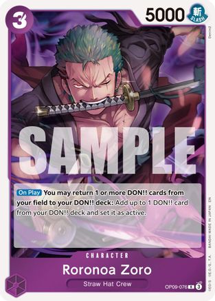 Roronoa Zoro - OP09-076 - OP09-076 - Rare