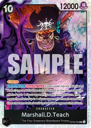 Marshall.D.Teach - OP09-093 (Reprint) - OP09-093 - Super Rare