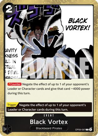 Black Vortex (Pirate Foil) - OP09-097 - Common
