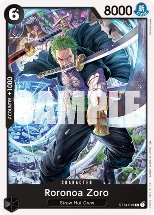 Roronoa Zoro - ST13-013 (Reprint) - ST14-013 - Common
