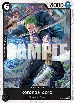 Roronoa Zoro - ST13-013 (Pirate Foil) - ST14-013 - Common