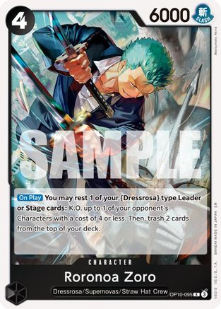 Roronoa Zoro - OP10-095 (Reprint) - OP10-095 - Rare