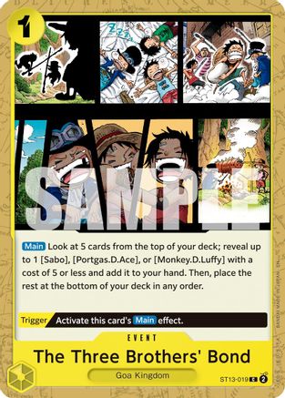 The Three Brothers' Bond (Reprint) - ST13-019 - Common