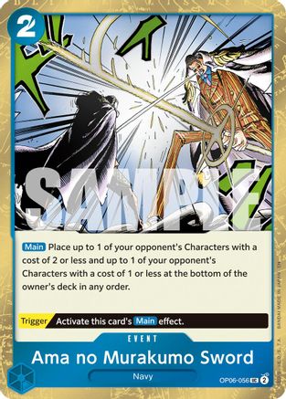 Ama no Murakumo Sword (Pirate Foil) - OP06-056 - Uncommon