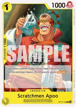 Scratchmen Apoo - OP10-108 (Reprint) - OP10-108 - Common
