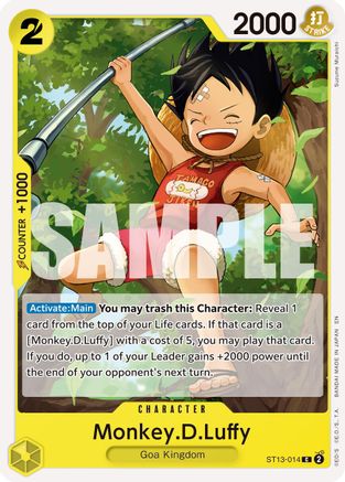 Monkey.D.Luffy - ST13-014 (Reprint) - ST13-014 - Common