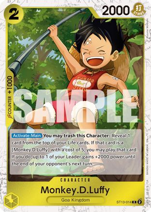 Monkey.D.Luffy - ST13-014 (Pirate Foil) - ST13-014 - Common